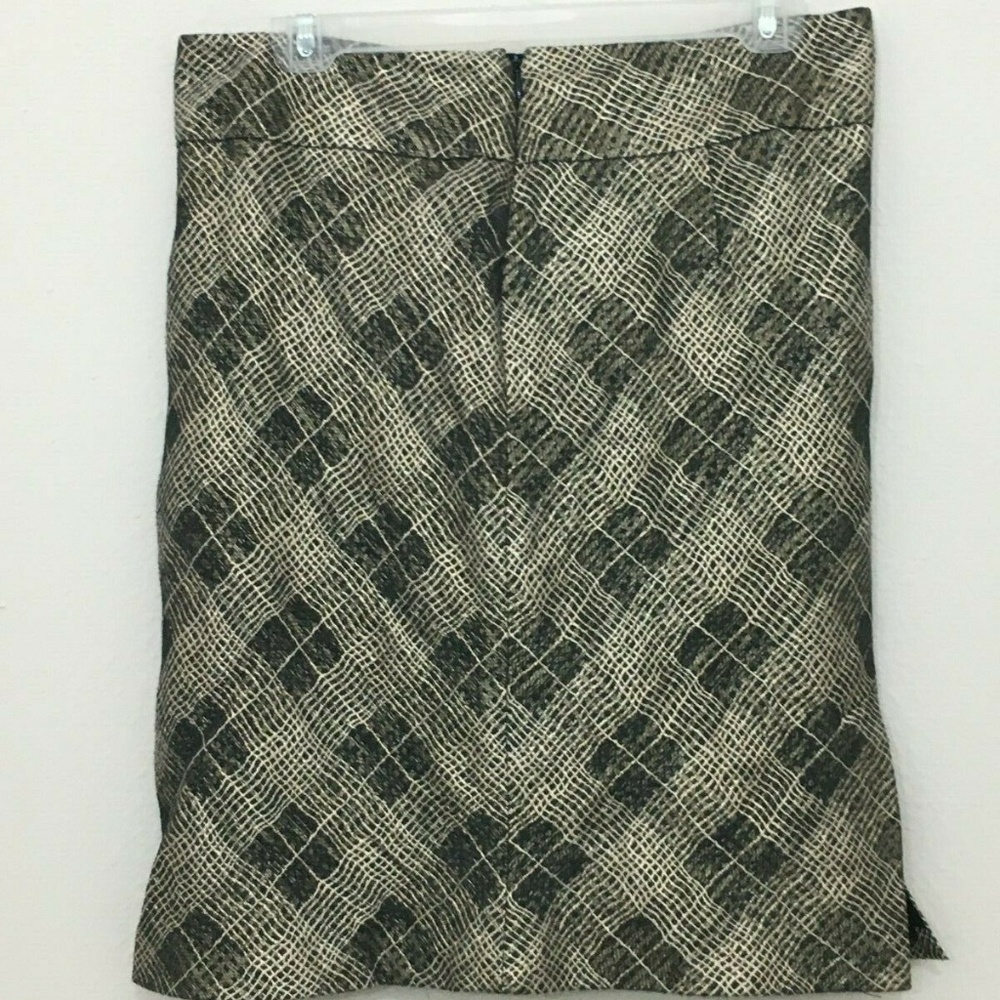 The Limited Grey Black Metallic Plaid Casual Short Pencil Skirt Womens 6 Dress - Picture 1 of 5